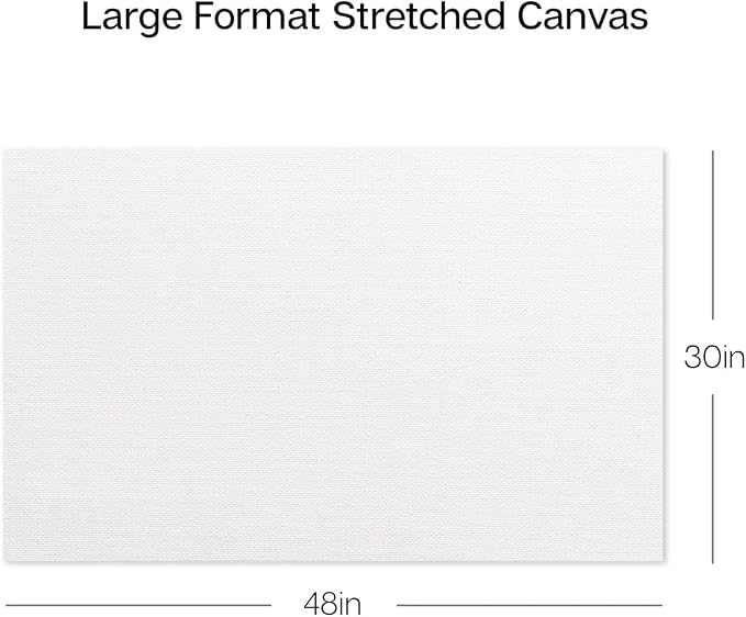 KINGART Stretched White Canvas Set – Rectangle, 30x48 Inch, Triple Gesso Primed - Image 5