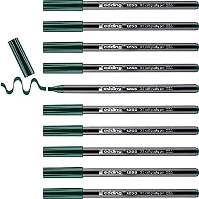edding 1255 Calligraphy Pen Green 3.5mm Nib by edding