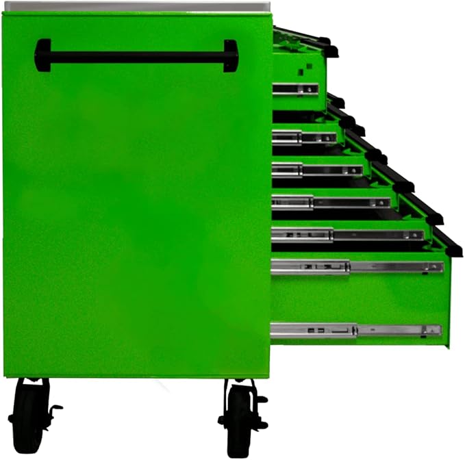 Homak 72” Roller Cabinet w/Stainless Steel Top RS Pro Workstation (Monster Green)