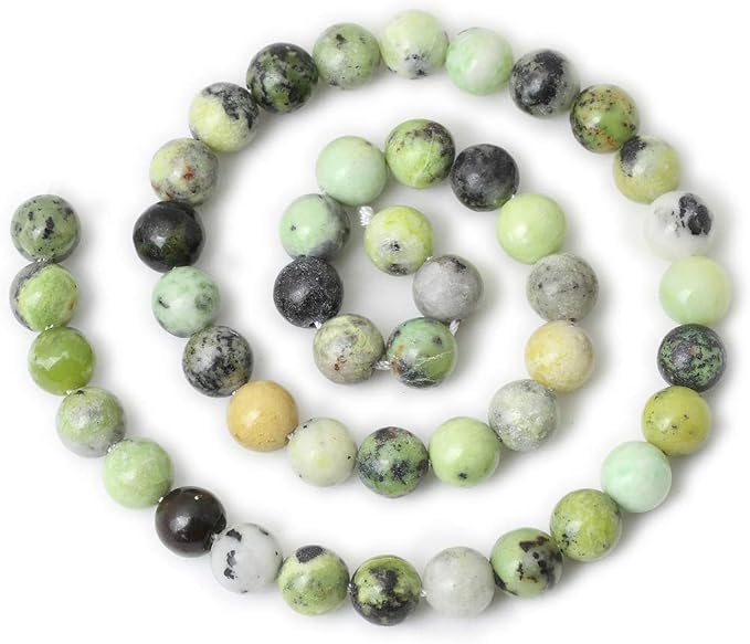 45PCS 8mm Natural Australian Jade Stone Beads Round Loose Beads - Image 2