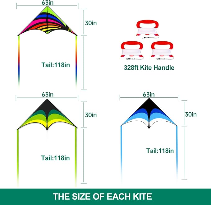 Mint's Colorful Life Delta Kite - Image 3