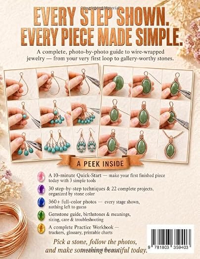 Wire-Wrapped Jewelry Made Simple: Beginner to Expert | 30 Techniques & 360+ - Image 2