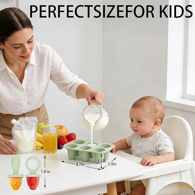 Silicone Baby Popsicle Molds for Teething Relief - Image 6