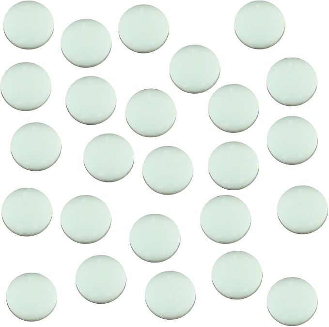 LITKO 18mm Game Tokens | Bingo, Board & Card Counters | Set of 25 | White | 3mm by LITKO