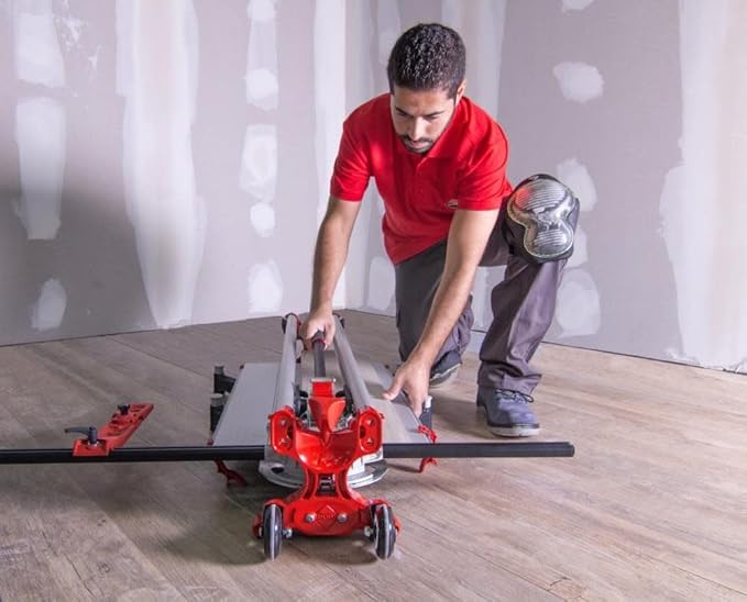 RUBI | Manual Tile Cutter TZ -1550 | Professional Ceramic Tile Cutter Ideal For Intensive Cutting up to 61 1/16" | Robust Chassis Guides and Breaking System