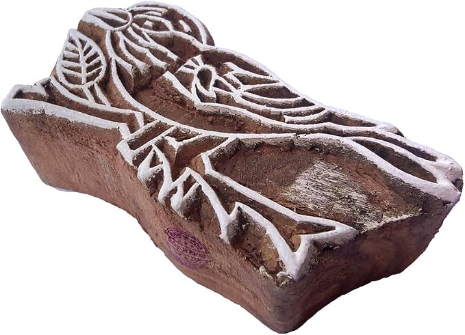 Royal Kraft Wooden Stamps DIY Fabric, Henna Printing Blocks THDtag076 by RoyalKraft