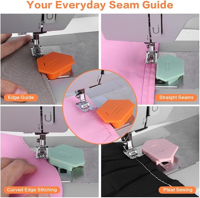3 Pack Magnetic Seam Guide for Sewing Machine, Universal Sewing Quilting - Image 3