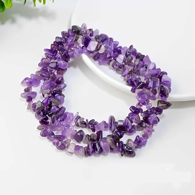 200pcs Natural Chip Stone Beads Gemstone Healing Crystal Loose Rocks Bead | - Image 2