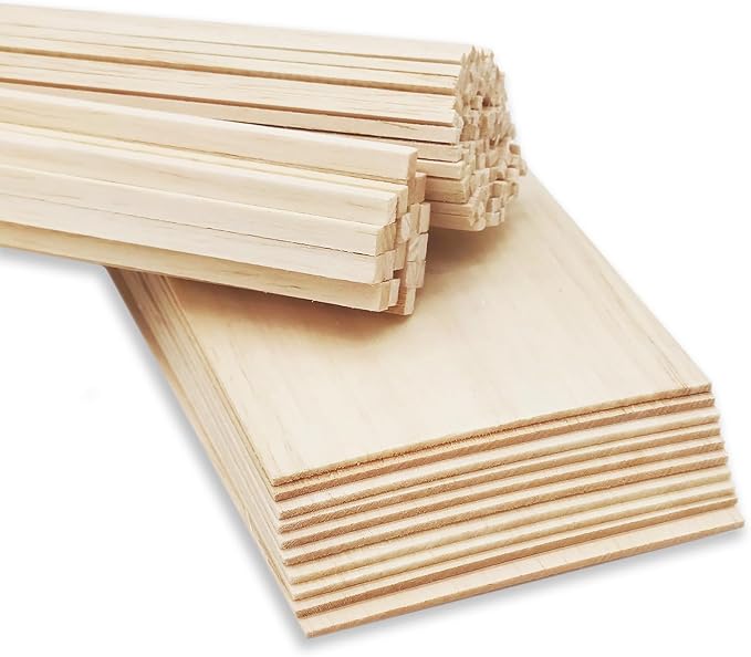 Premium Balsa Wood Craft Kit by BARSHASPACE