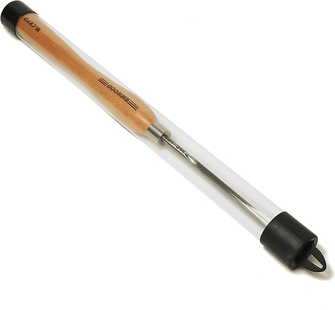 Cyro M2 HSS Bowl Gouge 3/8" Bowl Gouge (1/2" Dia.) with 12-1/2" Beech Handle for Woodlathe Chisels, Woodturning Tools.