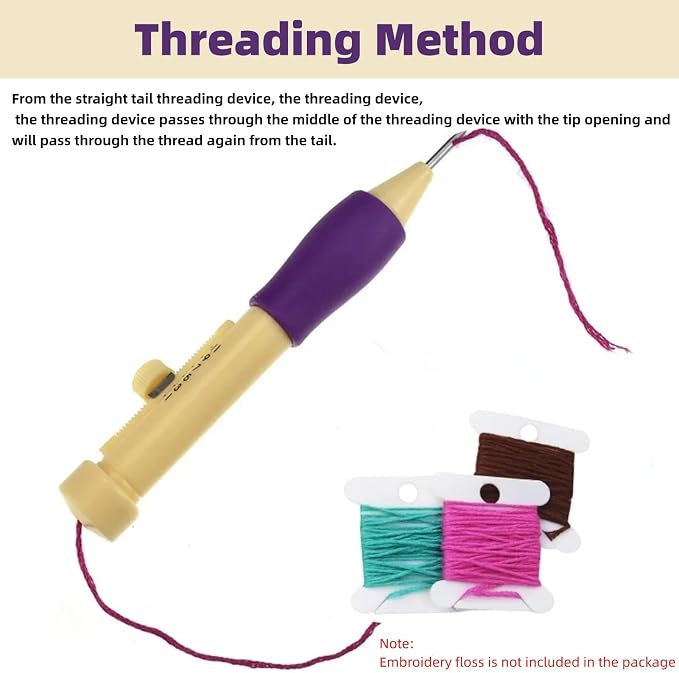 Punch Needle Embroidery Set Embroidery Needle Punch - Image 4