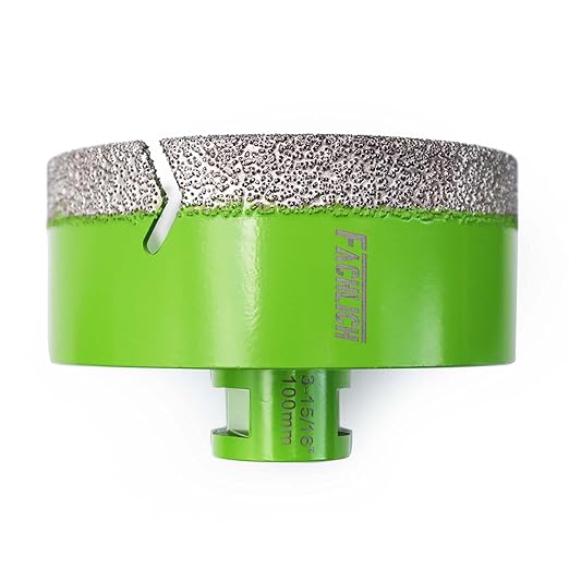 Diamond Core Drill Bits - 4" Tile Hole Saw 100mm Ceramic Drill Bit Vacuum Brazed for Porcelain Tile Granite Marble Masonry