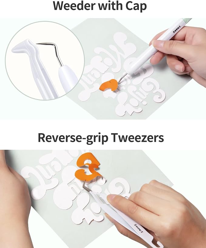 Sooez Weeding Tools for Vinyl, Precision Craft Vinyl Tool Kit, Scoring - Image 4