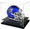 Mini Helmet Display Case, Self-Assembly Clear Acrylic Football Mini Helmet by WANLIAN