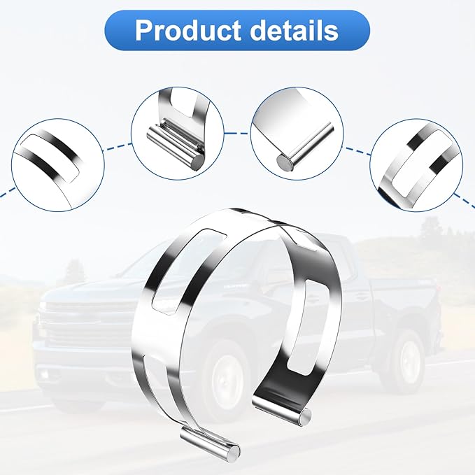 3.5 Inch Stainless Steel Exhaust Clamp, Universal for Welding and Exhaust Pipe Repair (3.5inches)