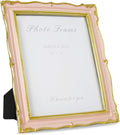 Cuspin 8x10 Vintage Picture Frame Pink and Gold Frames, Elegant Ornate Pink by Cuspin