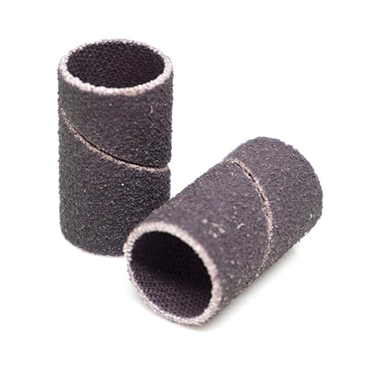 Benchmark Abrasives 1/2” x 1” Aluminum Oxide Sanding Bands, Spiral Bands Rotary Sander Attachment for Drill & Die Grinder, Metal Polishing Sanders for Woodworking - Sander Tool (10 Pack), 320 Grit