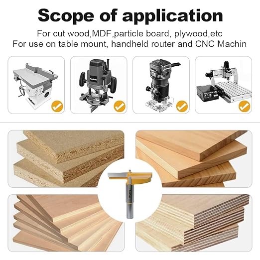 FivePears Forstner Drill Bit 1/2 inch Shank, 3 inch Cutting Diameter, Carbide Tipped Wood Hole Saw Auger Opener, Hole Opener Hinge Hole Cutter for Woodworking, Plastic, Plywood Products