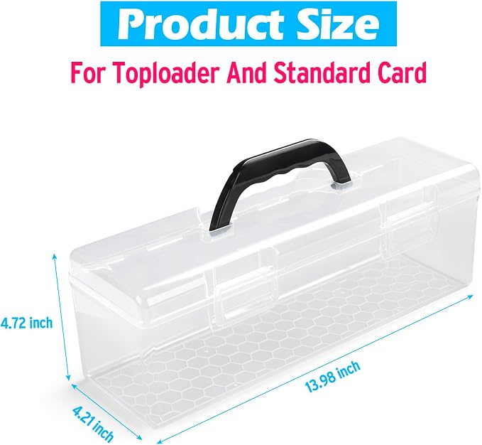 SUNEZLGO Storage Box For Toploader, Trading Card Storage Box, Card Storage Box - Image 3