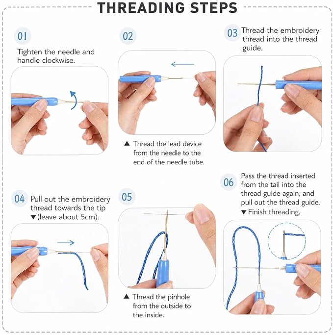 CELCRAFTIQUE Punch Needle Kits for Adults Beginner, Tool - Image 5