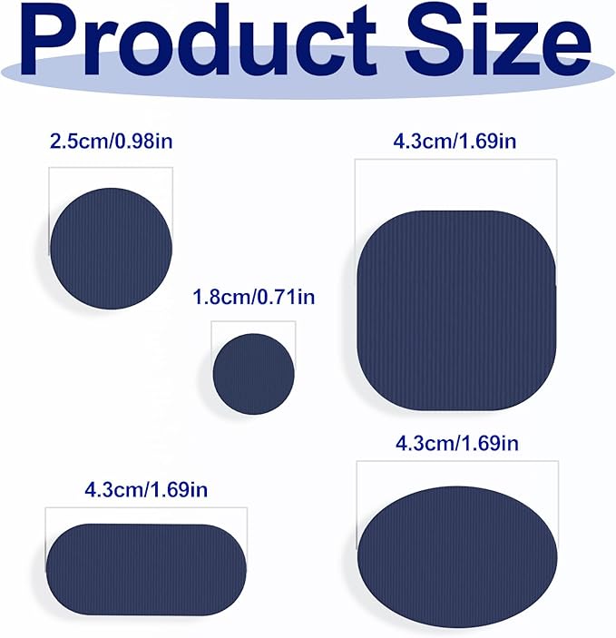 45PCS Nylon Repair Patch Self-Adhesive Pre-Cut Fabric Patch Down Jacket Repair Patches for Puffer Jackets Tenacious Tape Polyester Waterproof Lightweight Tent Repair Patch for Clothes Bag (Navy)