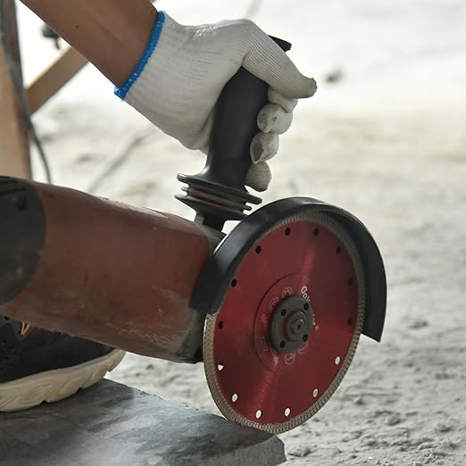 GoYonder 7 Inch Super Thin Tile Saw Blade, Diamond Blade for Angle Grinder, Dry Wet Tile Blade for Ceramic Tile, Concrete, Granite Cutting