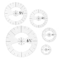Imeepa 5PCS Clear Acrylic Circle Template Rulers by Imeepa