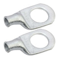 SELTERM 2pcs 8 AWG 1/2" Stud Tinned Copper Wire Lugs, Battery Cable Ends, Ring Terminals, 8 Gauge Terminal Connectors, UL Marine Grade Electrical Connectors