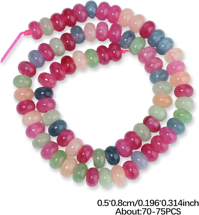 Songxi 5x8mm Natural Candy Tourmaline Beads, Gemstone - Image 6