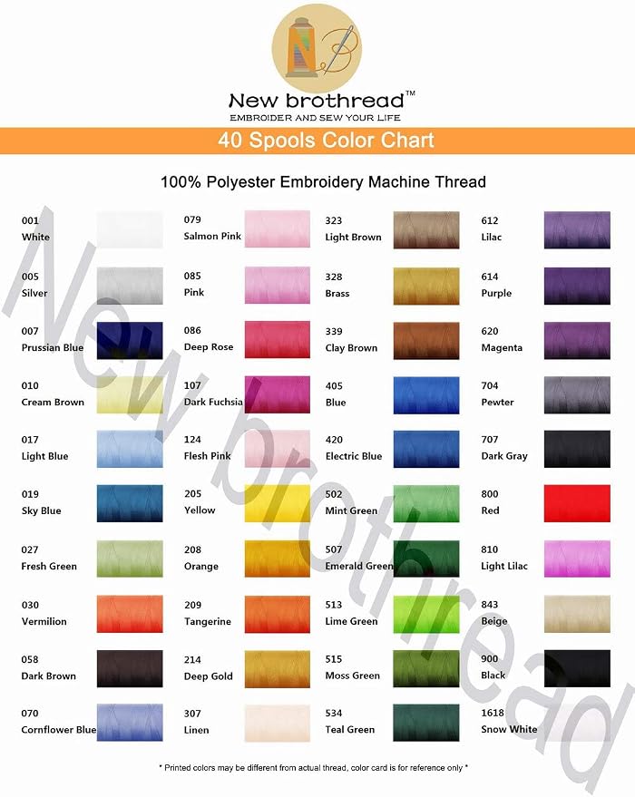 New brothread 40 Colors Compatible - Image 6