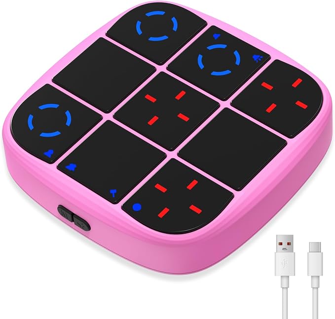KOQQQ Rechargeable Tic-Tac-Toe Bolt Game, Upgraded 4-in-1 Handheld Puzzle by KOQQQ-TicTacToeBoltGame