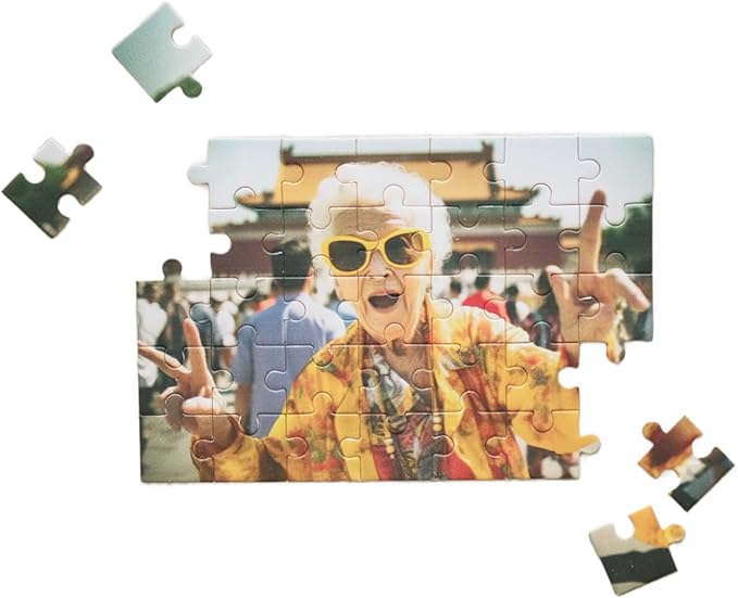 Photo Puzzles for Gift, Pets, Festivals, Weddings, Family Gatherings, Adult Customized Puzzles Jigsaw (Vertical or Horizontal) (None) (35.PC (Vertical/Horizontal))