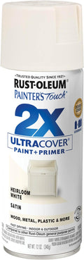 Rust-Oleum Painter's Touch 2X Ultra Cover Spray Paint, Satin Heirloom White | by Rust-Oleum