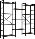 GRUSIGN Triple 4 Tier Book Shelf, Modern Bookcase Shelf, Freestanding Large by GRUSIGN