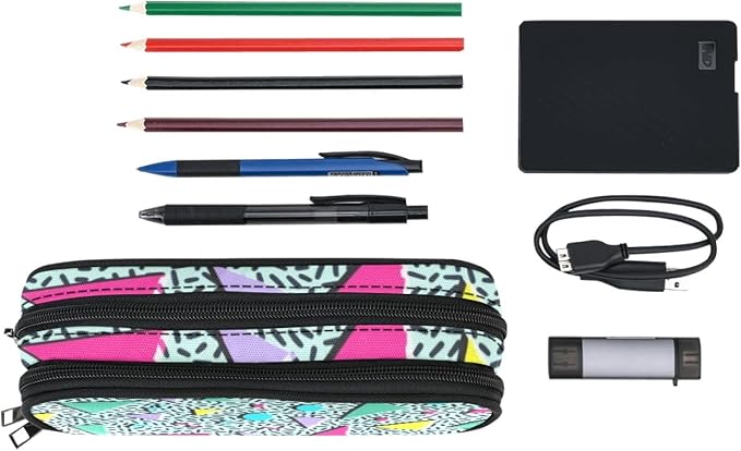 ANANGTEE Memphis 80s 90s Pencil Case Pouch - Image 4