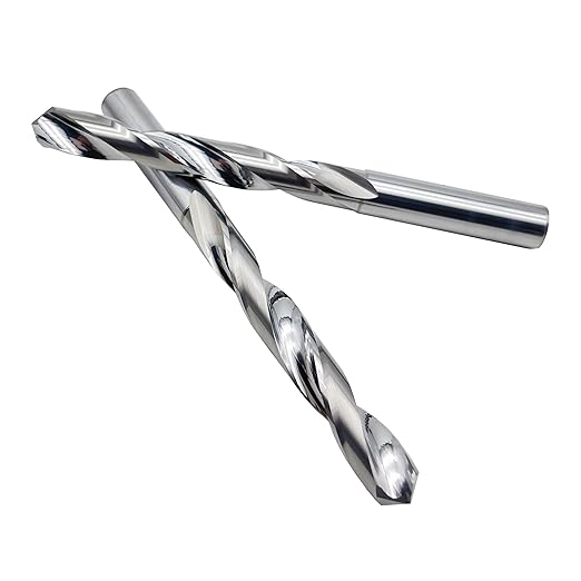 LU&MN 5/16" Solid Carbide Jobber Drill Bits with Straight Shank and 118° Point Angle, Made from Tungsten Carbide Material,1-Piece