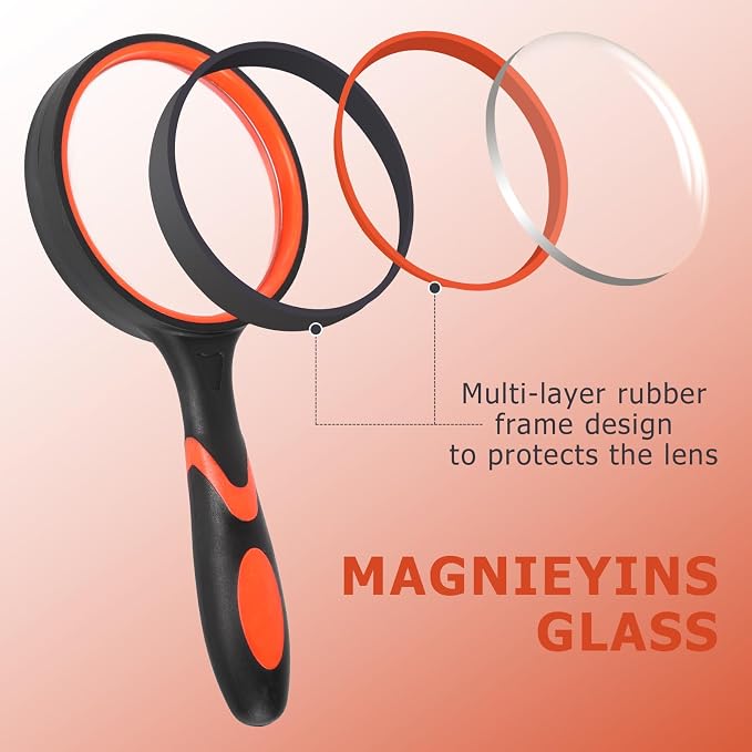 2-Set 75mm Hand-Held Reading Magnifier - Image 3