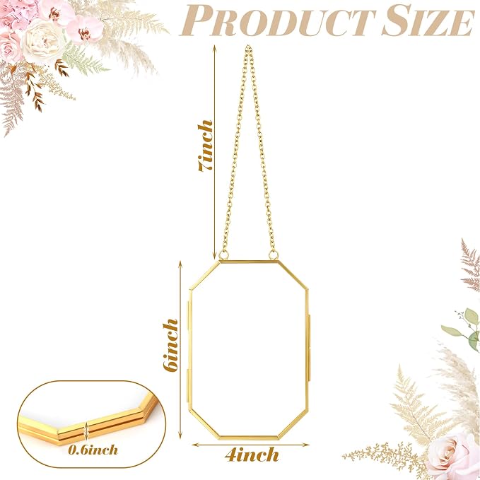 Qunclay 2 Pcs Double Glass Frame - Image 2