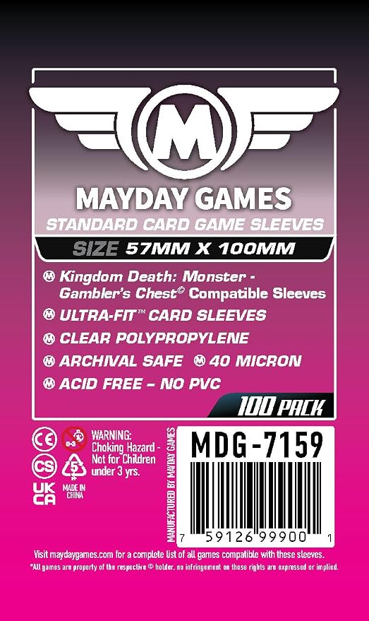 Mayday Games Kingdom Death Gambler's Chest -Standard Compatible Card Sleeve - Image 5