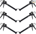 AWF PRO Heavy Duty Caulk Gun, 18:1 Thrust Ratio, Steel Frame Construction, Rotating Barrel, Ladder Hook, Puncture Tool & Dripless Pressure Release Tab (Pack of 6, 29 oz Caulking Gun)