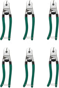 Steel Wire Cutters Heavy Duty 8-Inch Cable Cutting Pliers Wire Rope Cutter Sharp Stainless Steel Cable Cutters 5/32" Comfortable Safety Spring-loaded Handle One-Handed Bike Cable DIY Projects