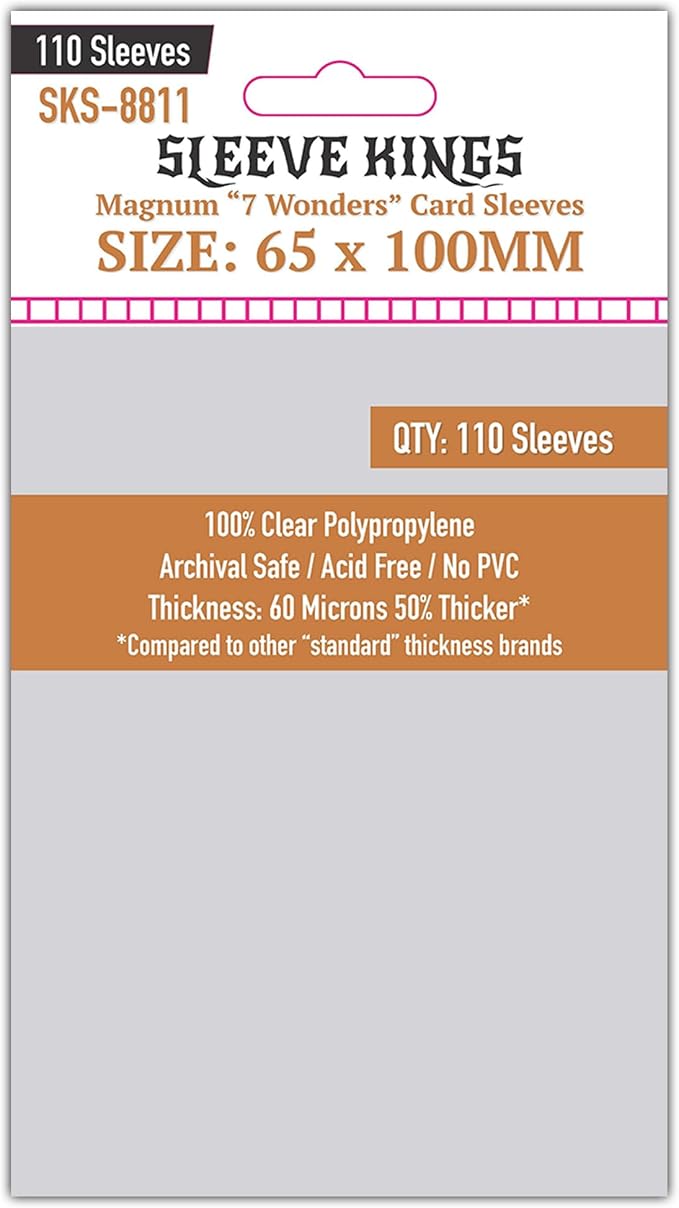 Sleeve Kings Standard Card Sleeves – 110 Count, Large Size, Compatible by SleeveKings