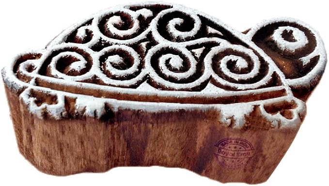 Royal Kraft Wooden Stamps DIY Fabric, Henna Printing Blocks THDtag018 by RoyalKraft