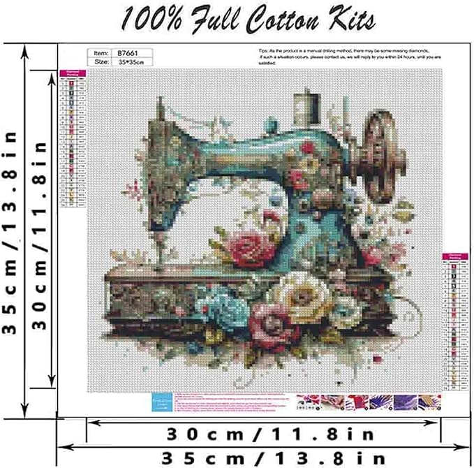 Flower Stamped Cross Stitch Kits - Image 2