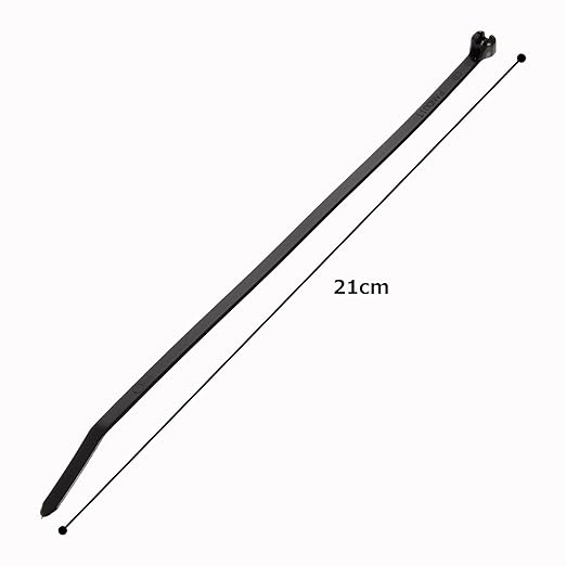 Panduit BT1.5M-M0 Cable Tie, Metal Barb, Miniature, Weather Resistant Nylon 6.6, 6.3" Length, Black (1,000-Pack)