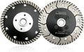 SHDIATOOL Diamond Cutting Blades Two-in-One Design 4-1/2 Inch Granite Turbo Disc Cut Grind Sharpen Marble Concrete and Bricks 115mm (2-Pack)