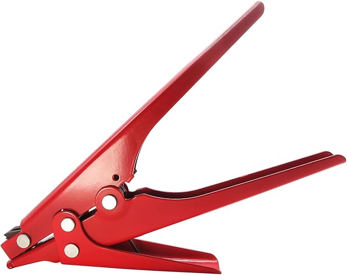 Zip Tie Gun, Tensioning and Cutting Zip Tie Tool for Plastic Cable Ties under 3/8 Inch Width