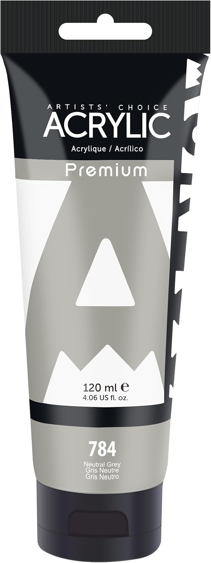 AUREUO Natural Grey Acrylic Paint, 4 Fl Oz / 120ml Single Tube, Rich Pigment by AUREUO