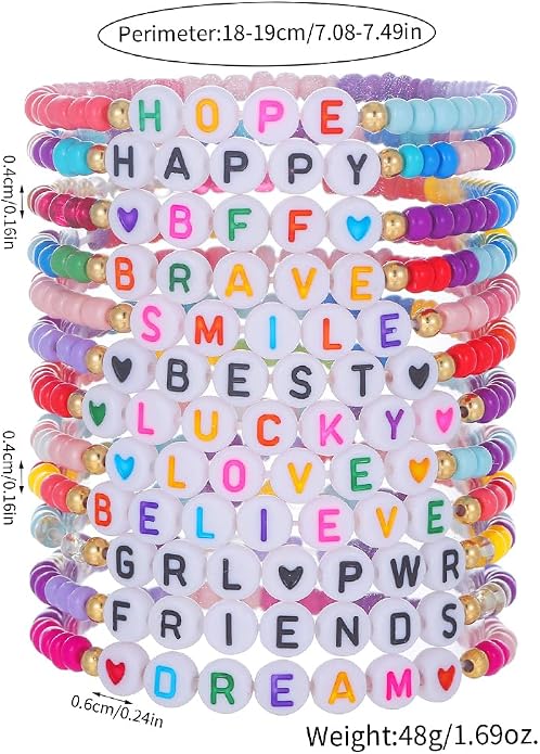 Heishi Surfer Clay Bead Bracelets Set - Image 5