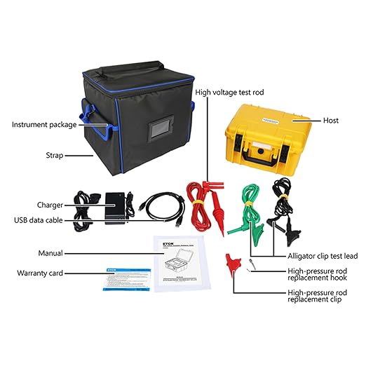 ETCR3520B Insulation Resistance Meter 10KV High Voltage Insulation Resistance Tester Multifunction PI DAR Ster RAMP DD Cap High Voltage Megohm Meter with Max Range 10KV 20TΩ 7mA